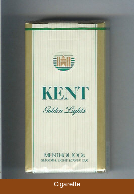 Kent Golden Lights Menthol 100s cigarettes soft box