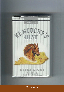 Kentucky's Best Ultra Light kings cigarettes soft box