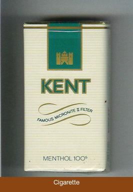 Kent Famous Micronite II Filter Menthol 100s cigarettes soft box