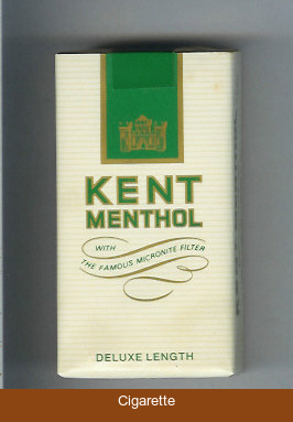 Kent Menthol With The Famous Micronite Filter Deluxe 100s cigarettes soft box
