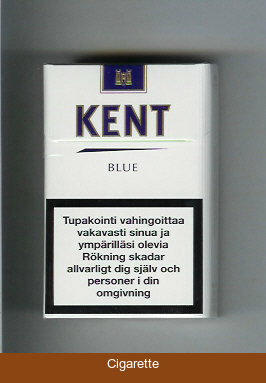 Kent Blue cigarettes hard box
