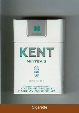 Kent USA Blend Mintek 2 Super Lights 4 cigarettes hard box