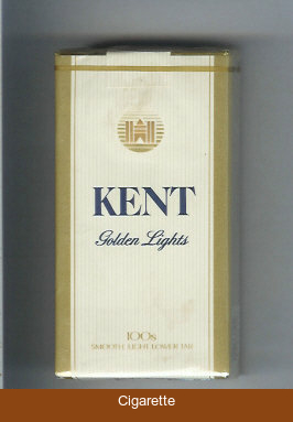 Kent Golden Lights 100s cigarettes soft box