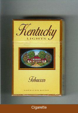 Kentucky Lights Tobaccos American Blend cigarettes hard box