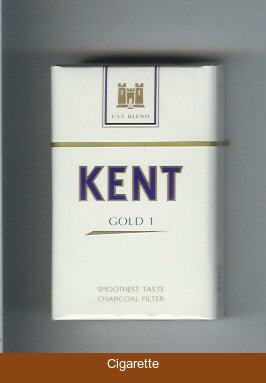 Kent USA Blend Gold 1 Smoshest Taste Charcoal Filter cigarettes hard box
