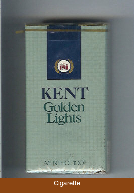 Kent Golden Lights Menthol 100s cigarettes soft box