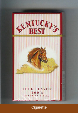 Kentucky's Best Full Flavor 100s cigarettes hard box