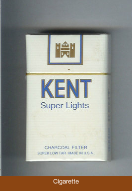 Kent Super Lights Charcoal Filter cigarettes hard box