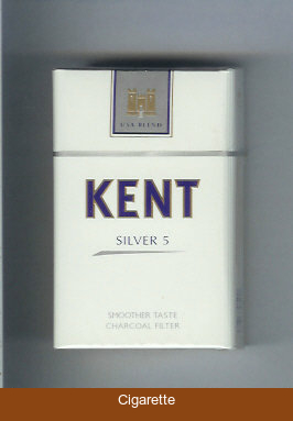 Kent USA Blend Silver 5 Smoosher Taste Charcoal Filter cigarettes hard box