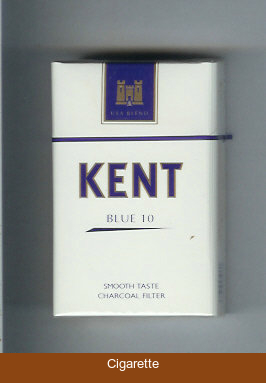 Kent USA Blend Blue 10 Smoosh Taste Charcoal Filter cigarettes hard box