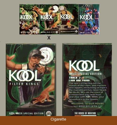 Kool MIXX Filter Kings Special Edition Celebrate the Soundtrack to the Streets hard box cigarettes