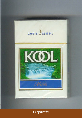 Kool Milds Menthol cigarettes hard box