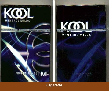 Kool Menthol Milds True Menthol hard box cigarettes