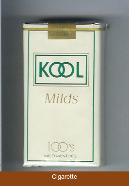 Kool Milds 100s Mild Menthol white cigarettes soft box