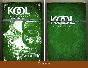 Kool Filter Kings True Menthol hard box cigarettes