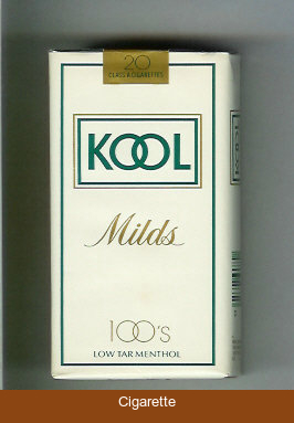 Kool Milds 100s white cigarettes soft box