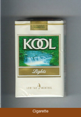Kool Lights Low Tar Menthol cigarettes soft box