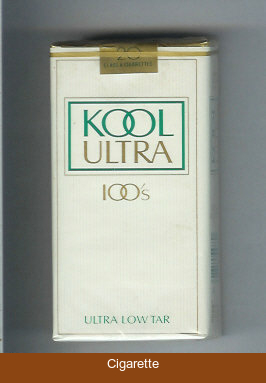 Kool Ultra 100s cigarettes soft box