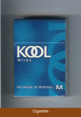 Kool Milds The House of Menthol cigarettes hard box