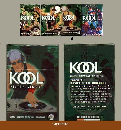 Kool cigarettes MIXX Filter Kings Special Edition Celebrate the Soundtrack to the Streets hard box