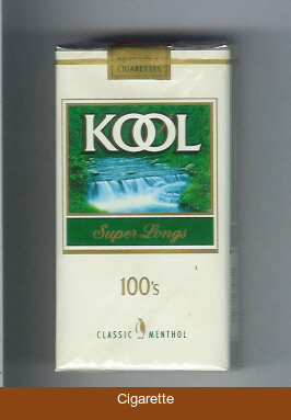 Kool Classic Menthol Super Longs 100s cigarettes soft box