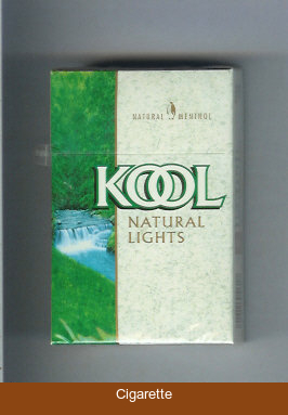 Kool Natural Lights Menthol cigarettes hard box