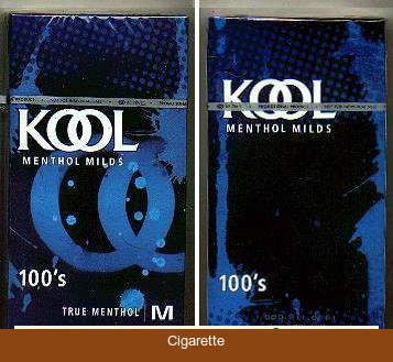Kool Menthol Milds 100s True Menthol hard box cigarettes