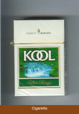 Kool Classic Menthol Filter Kings cigarettes hard box