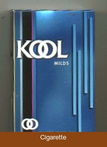Kool Milds side slide cigarettes hard box