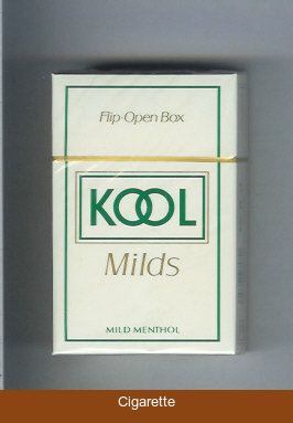 Kool Milds Mild Menthol white cigarettes hard box