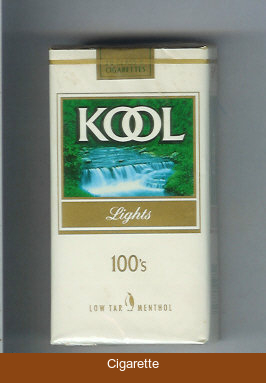 Kool Lights 100s Low Tar Menthol cigarettes soft box