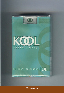 Kool Ultra Lights The House of Menthol cigarettes soft box