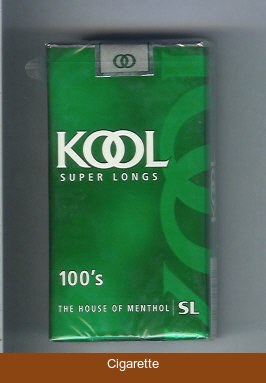 Kool Super Longs 100s The House of Menthol cigarettes soft box
