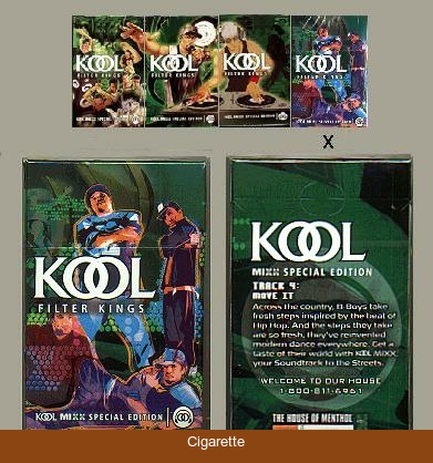 Kool MIXX Filter Kings Special Edition Celebrate the Soundtrack to the Streets cigarettes hard box