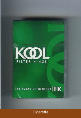 Kool Filter Kings The House of Menthol cigarettes hard box