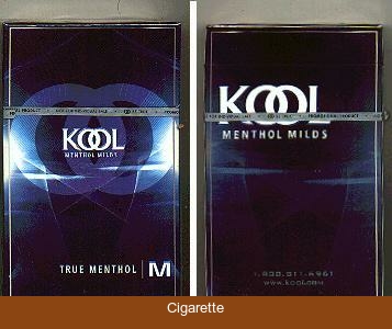 Kool cigarettes Menthol Milds True Menthol hard box