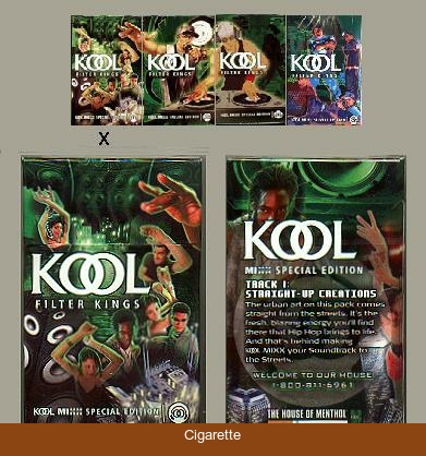 Kool MIXX Filter Kings Special Edition Celebrate the Soundtrack to the Streets cigarettes hard box