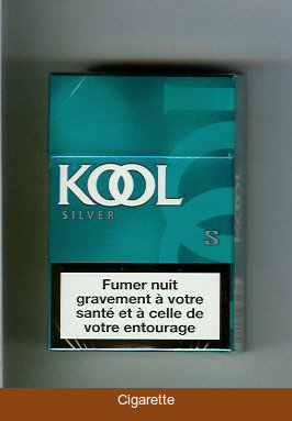 Kool Silver cigarettes hard box