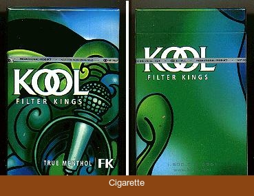 Kool cigarettes Filter Kings True Menthol hard box