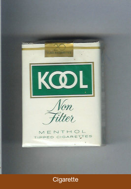 Kool Menthol Non-Filter cigarettes soft box
