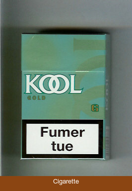 Kool Gold cigarettes hard box