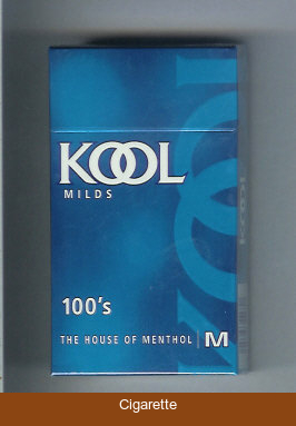 Kool Milds 100s The House of Menthol cigarettes hard box
