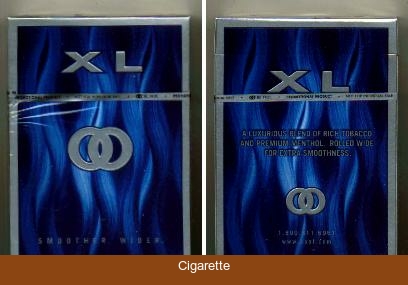 Kool XL Blue Smoother Wider cigarettes hard box