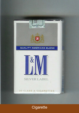 L&M Quality American Blend Silver Label cigarettes soft box