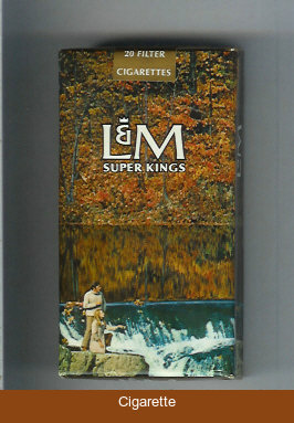 L&M Super Kings 100s cigarettes soft box