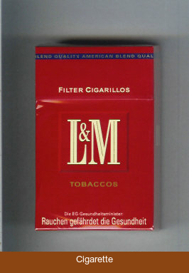 L&M Tobaccos Filter Cigarillos cigarettes hard box