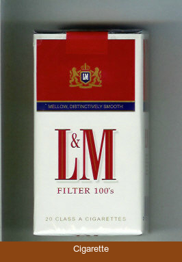 L&M Quality American Blend Filter 100s cigarettes soft box