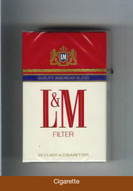 L&M Quality American Blend Filter cigarettes hard box