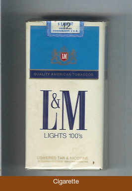 L&M Quality American Tobaccos Lights 100s cigarettes soft box
