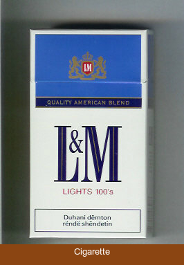 L&M Quality American Blend Lights red Lights 100s cigarettes hard box